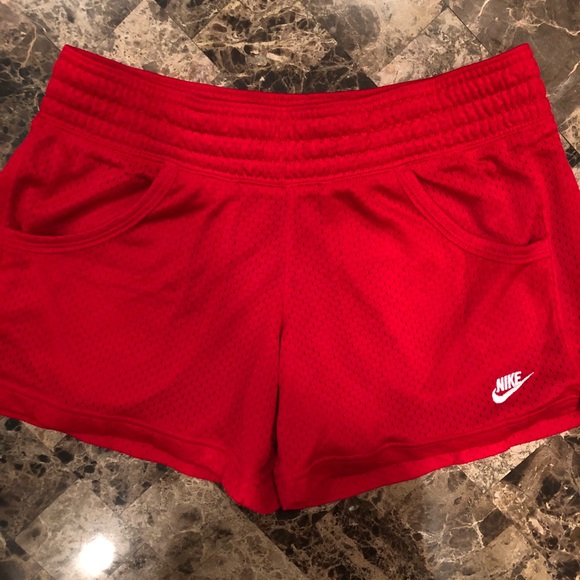 nike red volleyball shorts